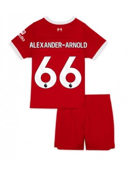 Liverpool Alexander-Arnold #66 Dječji Domaci Dres kompleti 2023-24 Kratak Rukavima (+ kratke hlače)